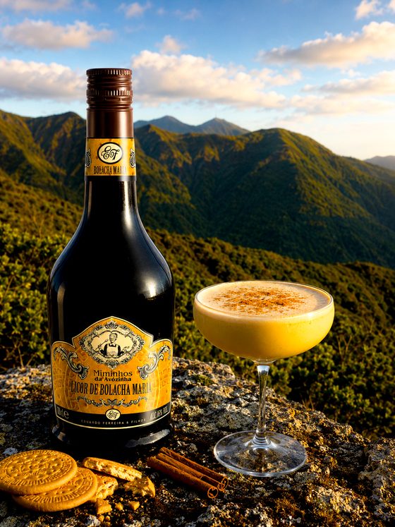 Bolacha Maria Flip polvilhado com canela, nos Graminhais